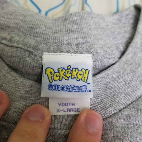 Vintage 90s Pokemon Pokeball Ash T Shirt All Over - Picture 4 of 9